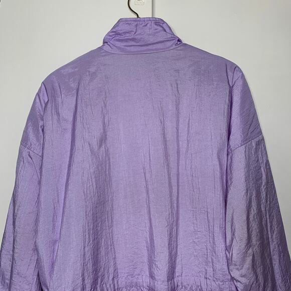 Vintage 80s Northwest Passage women's purple white windbreaker jacket SZ L - Picture 6 of 16